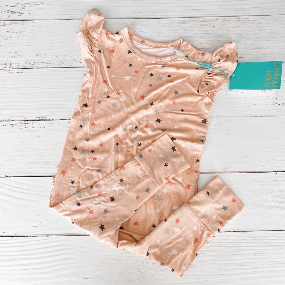 Posh Peanut Star Romper 6-9M